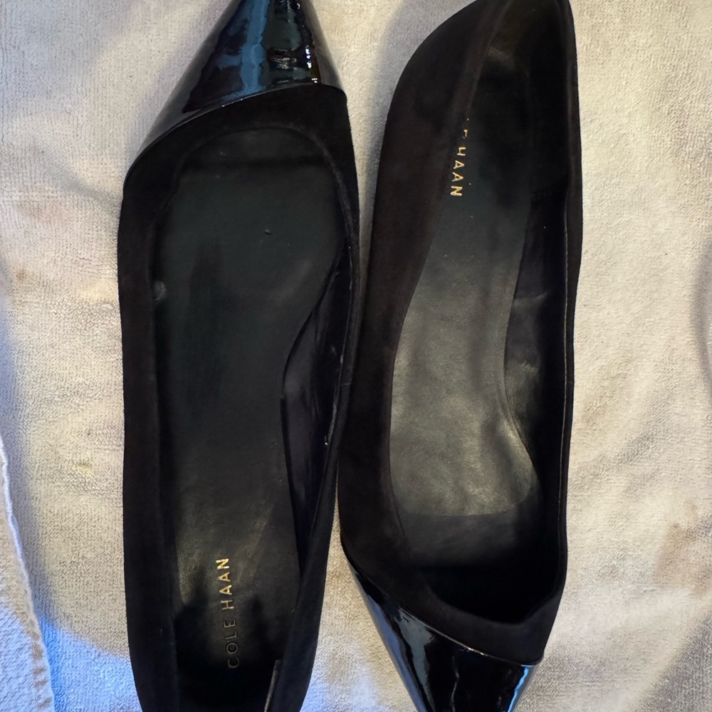 Cole Haan Black Patent Leather Flats